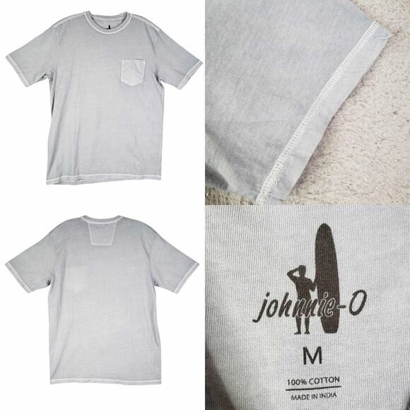 johnnie-O Other - Johnnie-O Pocket T-Shirt Short Sleeve Gray Men’s Size Medium M Crewneck Tee